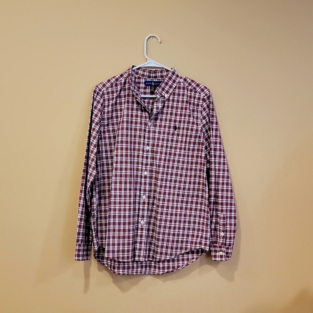 39 Ralph Lauren Button Shirt Boys XL (18-20)